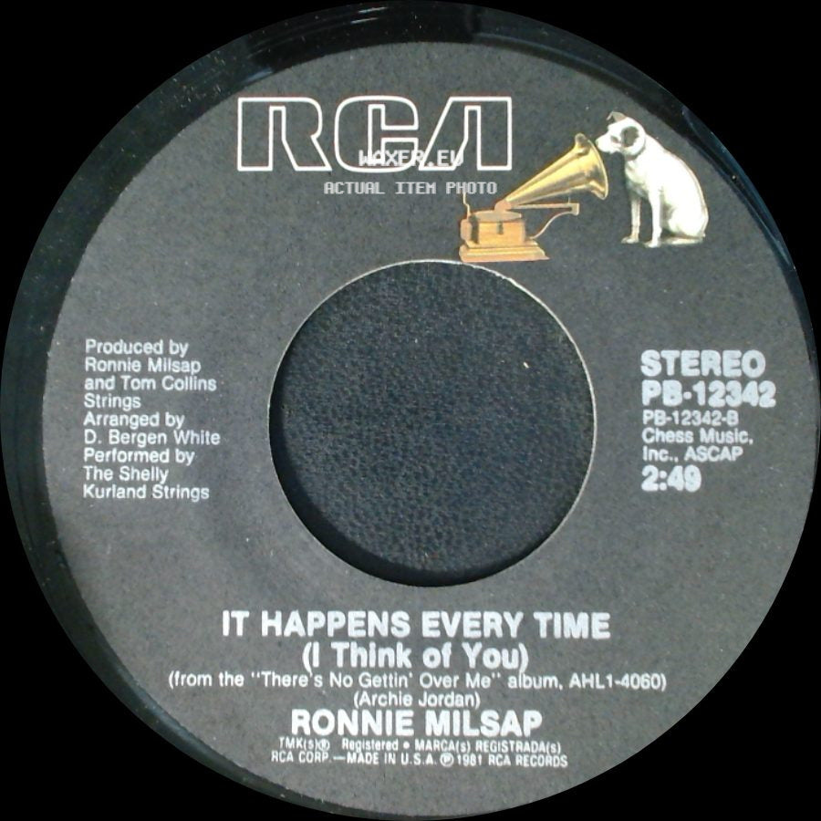 Ronnie Milsap - I Wouldn't Have Missed It For The World / It Happens Every Time (I Think Of You) side B