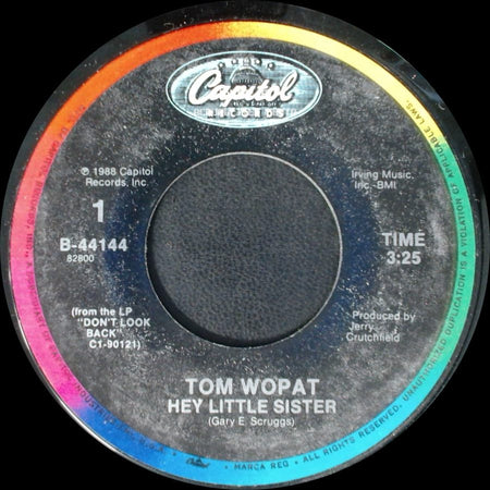 Tom Wopat - Hey Little Sister / A Letter In The Fire side A