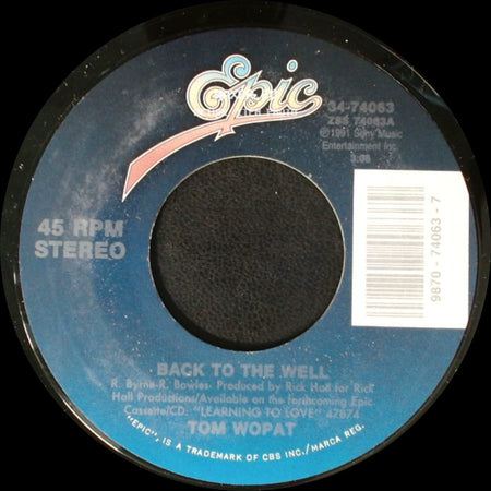 Tom Wopat - Back To The Well / Always A Blue Moon side A