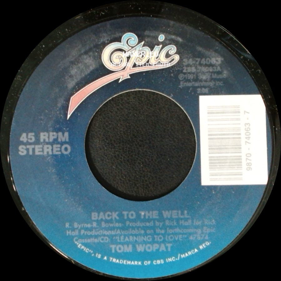 Tom Wopat - Back To The Well / Always A Blue Moon side A