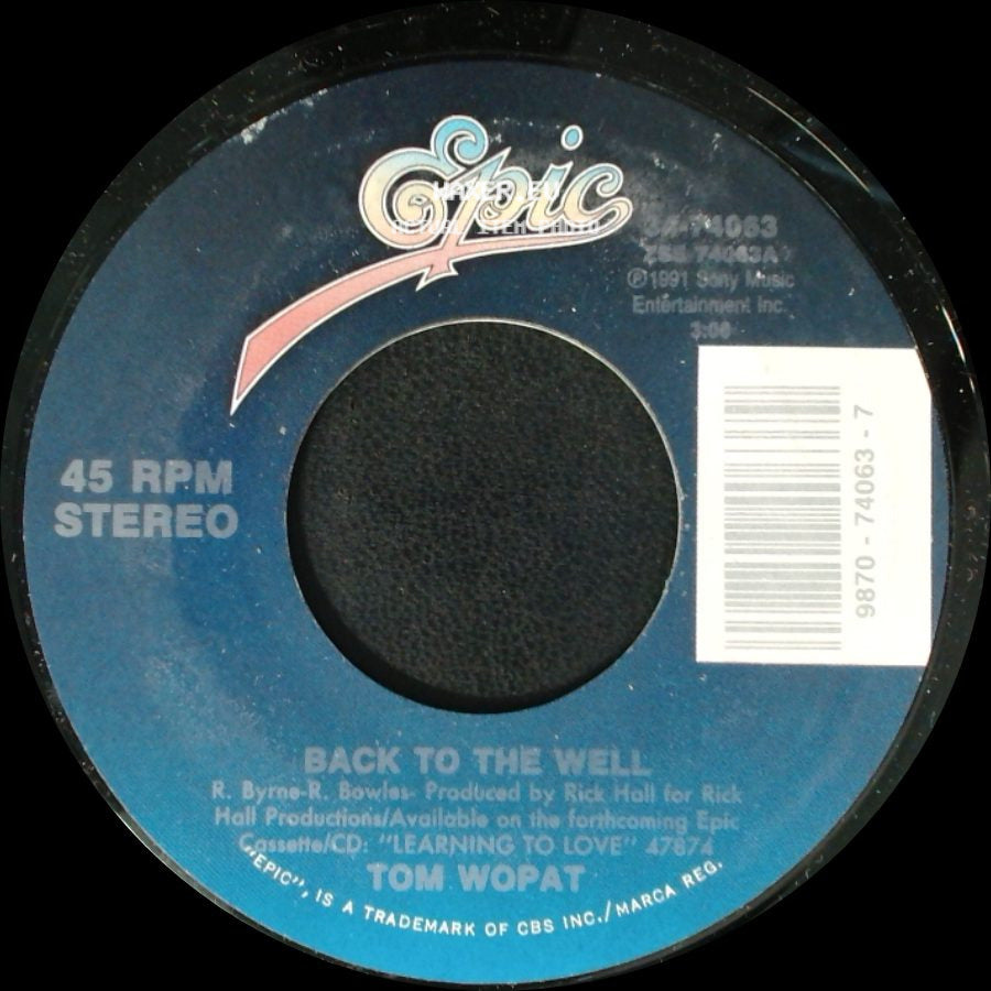 Tom Wopat - Always A Blue Moon / Back To The Well side B