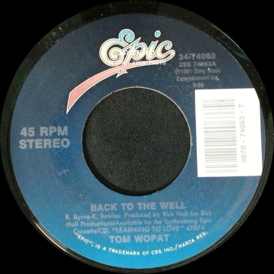 Tom Wopat - Always A Blue Moon / Back To The Well side B