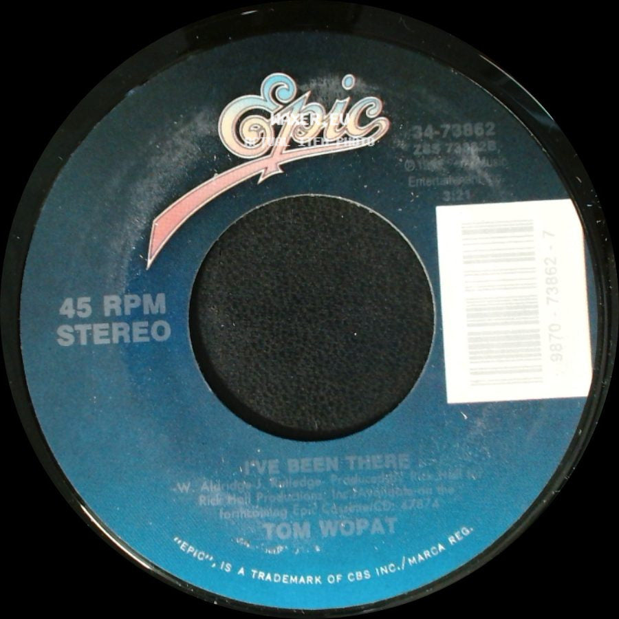 Tom Wopat - Too Many Honky Tonks (On My Way Home) / I've Been There side B