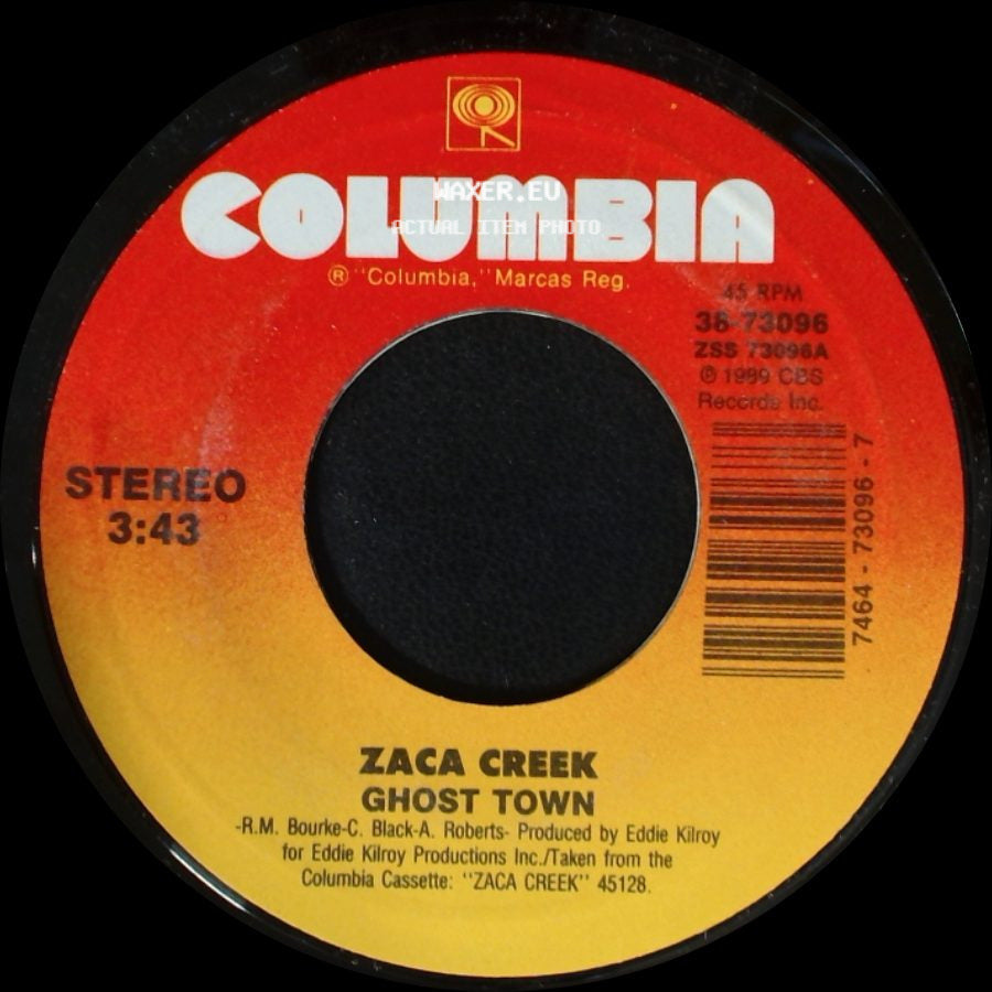 Zaca Creek - Time's Up / Ghost Town side B