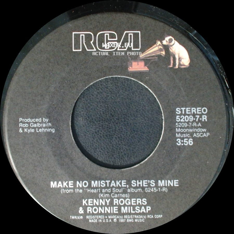 Kenny Rogers / Kenny Rogers & Ronnie Milsap - You're My Love / Make No Mistake, She's Mine side B