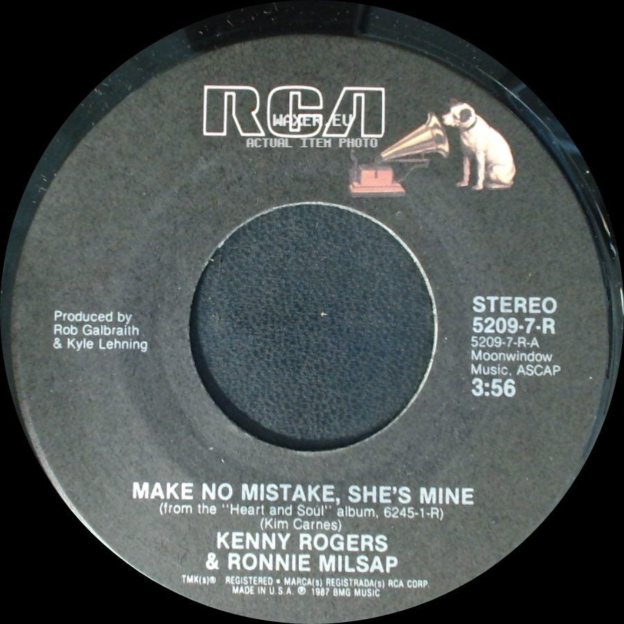 Kenny Rogers / Kenny Rogers & Ronnie Milsap - You're My Love / Make No Mistake, She's Mine side B