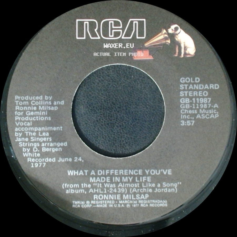 Ronnie Milsap - Let's Take The Long Way Around The World / What A Difference You've Made In My Life side B