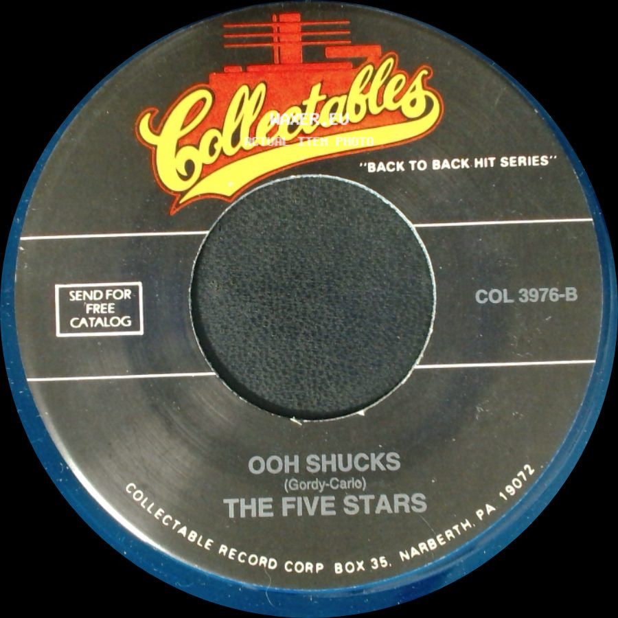 The Dreamers / The Five Stars - Teenage Vows Of Love / Ooh Shucks side B