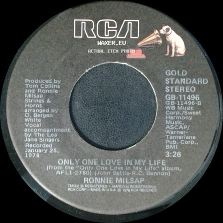 Ronnie Milsap - Only One Love In My Life / It Was Almost Like A Song side A