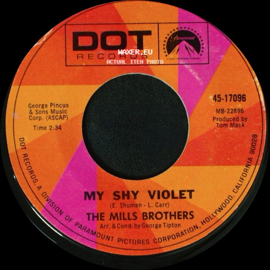 The Mills Brothers - The Flower Road / My Shy Violet side B