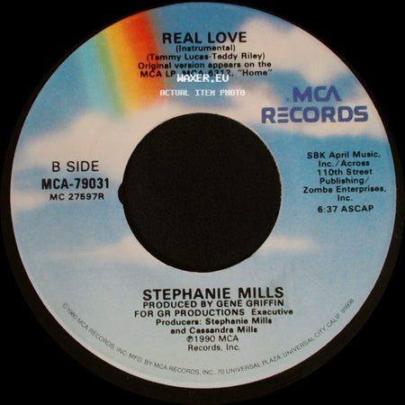 Stephanie Mills - Real Love / Real Love (Instrumental) side B