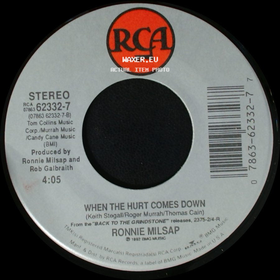 Ronnie Milsap - When The Hurt Comes Down / L. A. To The Moon side A
