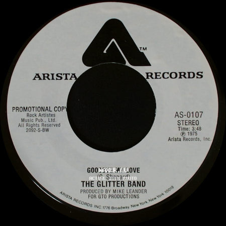 The Glitter Band - Goodbye My Love / Goodbye My Love side A