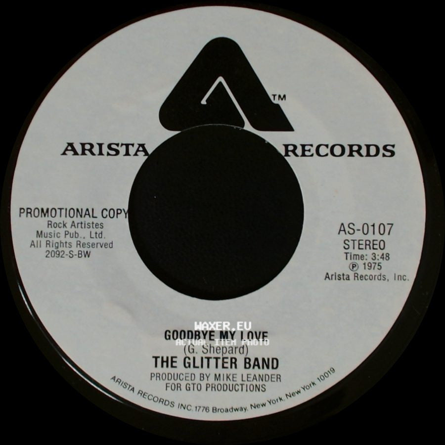 The Glitter Band - Goodbye My Love / Goodbye My Love side B