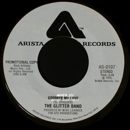 The Glitter Band - Goodbye My Love / Goodbye My Love side B