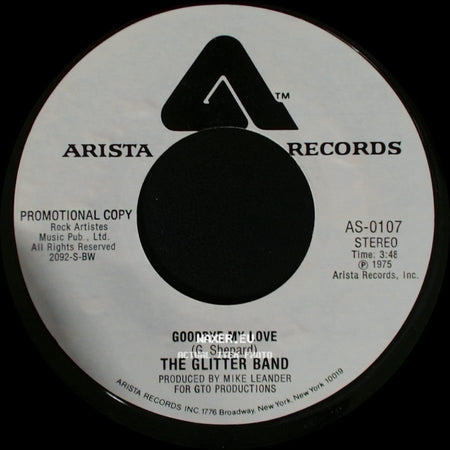 The Glitter Band - Goodbye My Love / Goodbye My Love side B