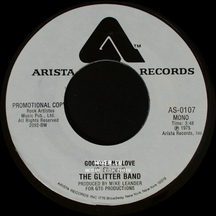 The Glitter Band - Goodbye My Love / Goodbye My Love side B