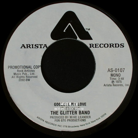 The Glitter Band - Goodbye My Love / Goodbye My Love side B