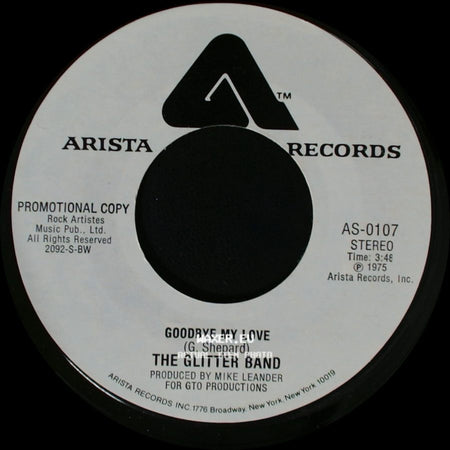 The Glitter Band - Goodbye My Love / Goodbye My Love side B