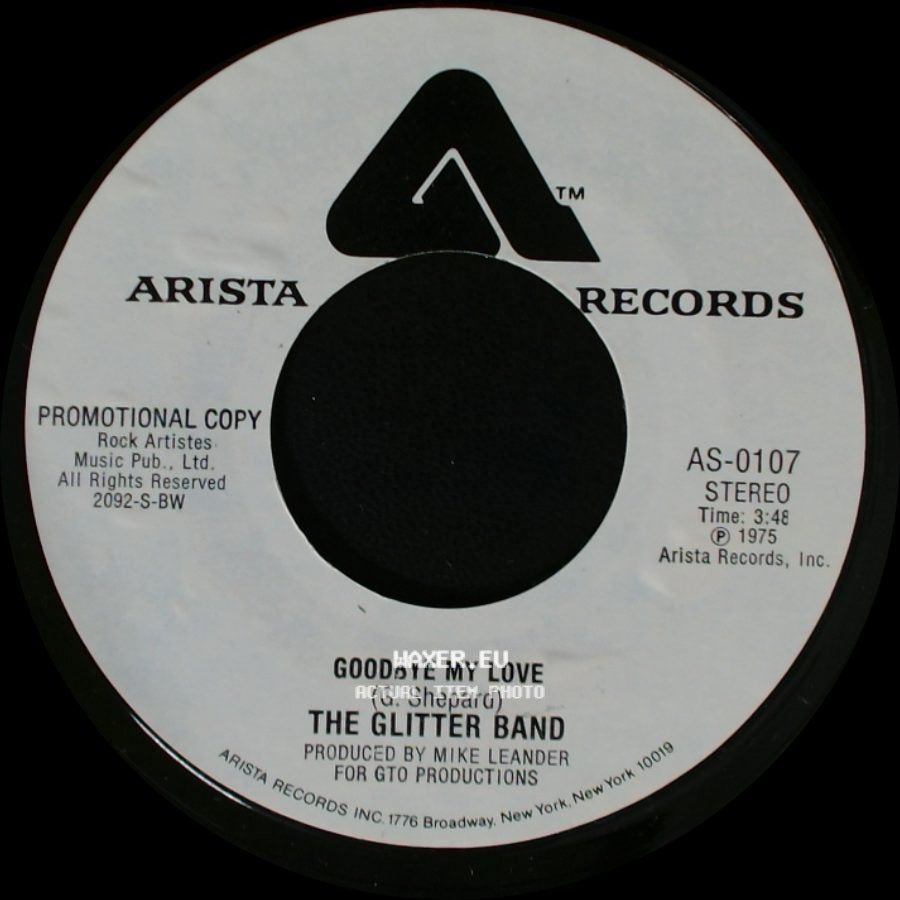 The Glitter Band - Goodbye My Love / Goodbye My Love side A