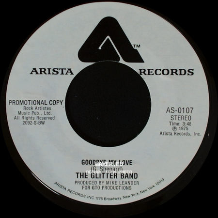 The Glitter Band - Goodbye My Love / Goodbye My Love side A