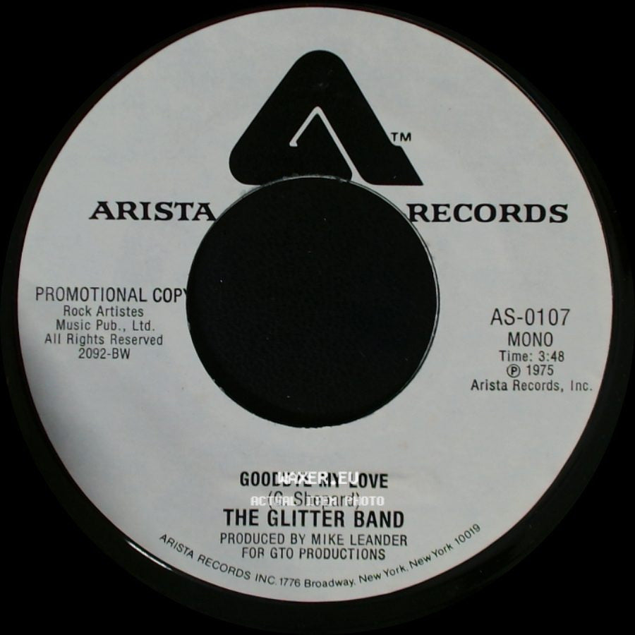 The Glitter Band - Goodbye My Love / Goodbye My Love side B