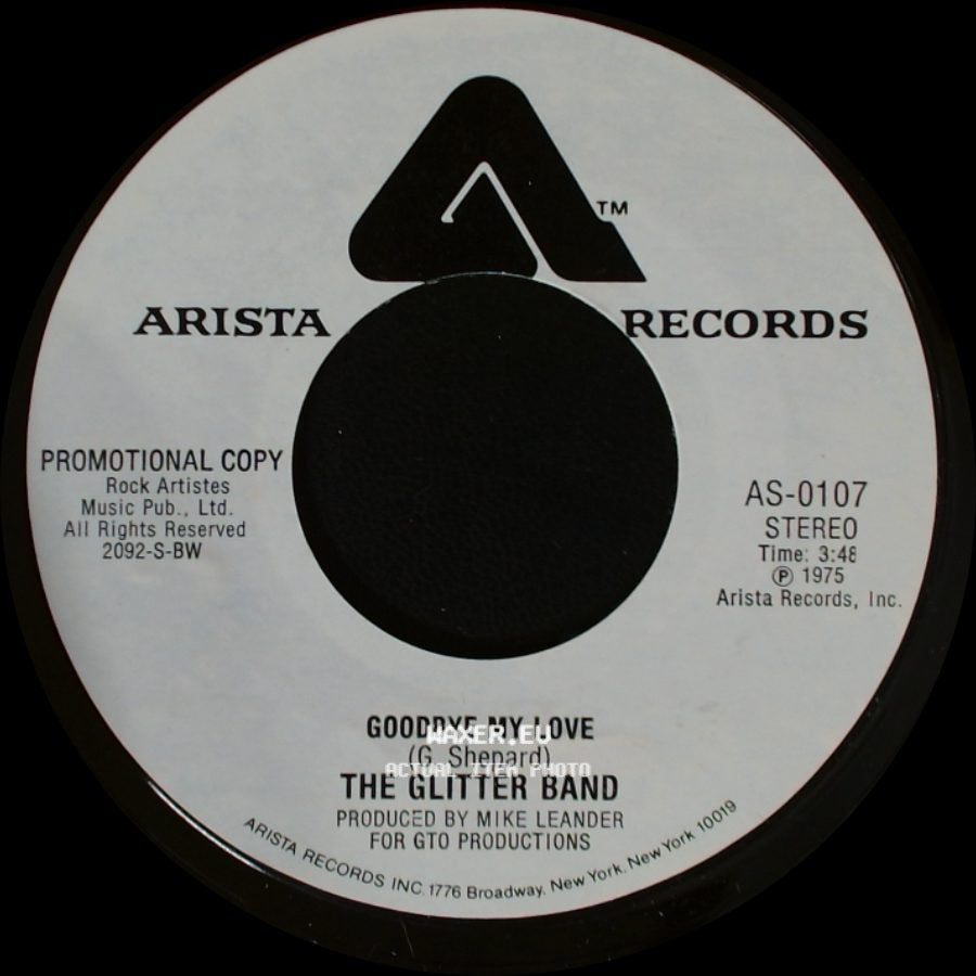 The Glitter Band - Goodbye My Love / Goodbye My Love side A