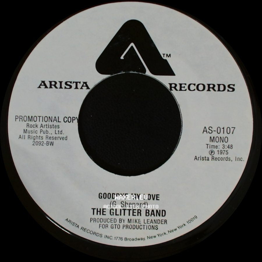 The Glitter Band - Goodbye My Love / Goodbye My Love side B