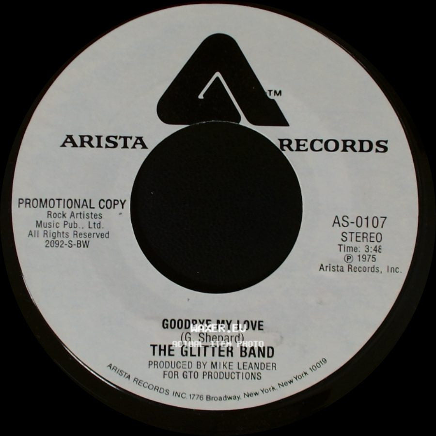 The Glitter Band - Goodbye My Love / Goodbye My Love side B