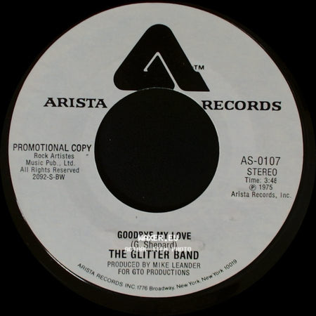 The Glitter Band - Goodbye My Love / Goodbye My Love side B