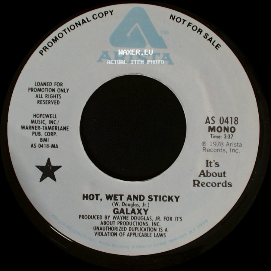 Galaxy - Hot, Wet And Sticky / Hot, Wet And Sticky side A