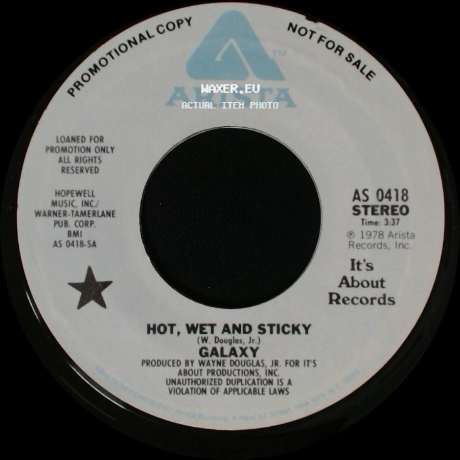 Galaxy - Hot, Wet And Sticky / Hot, Wet And Sticky side B