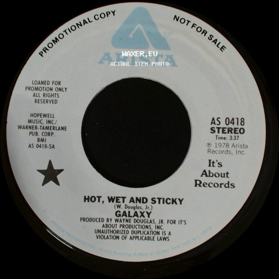 Galaxy - Hot, Wet And Sticky / Hot, Wet And Sticky side A