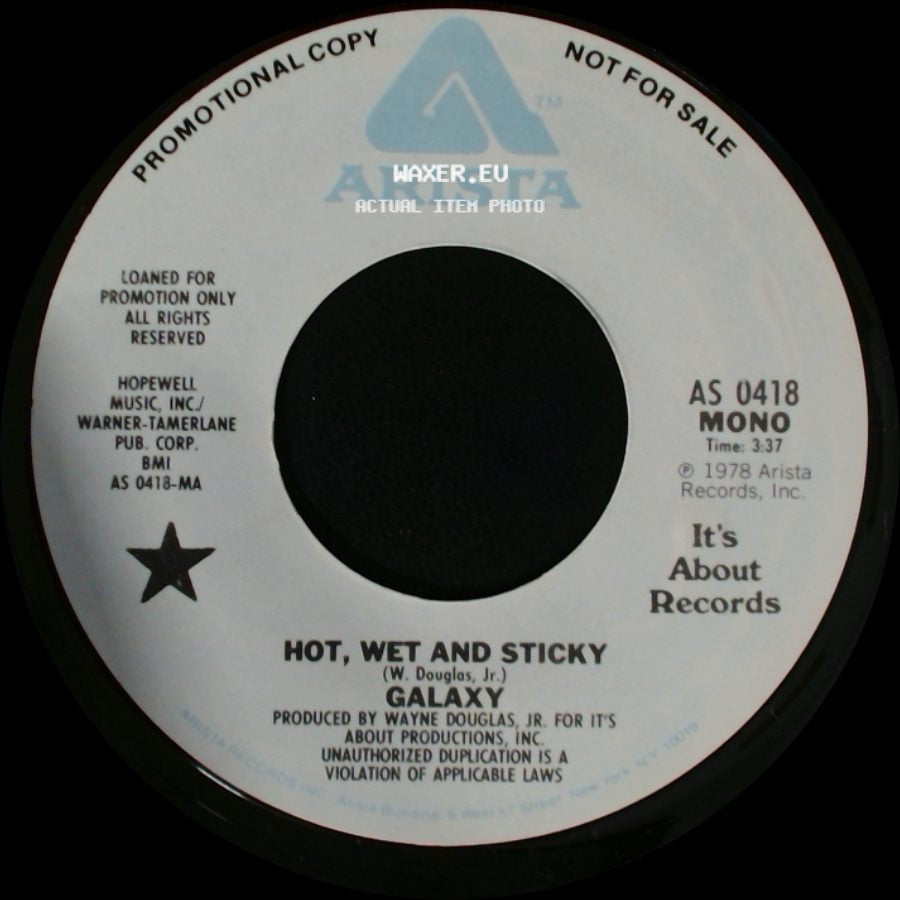 Galaxy - Hot, Wet And Sticky / Hot, Wet And Sticky side B