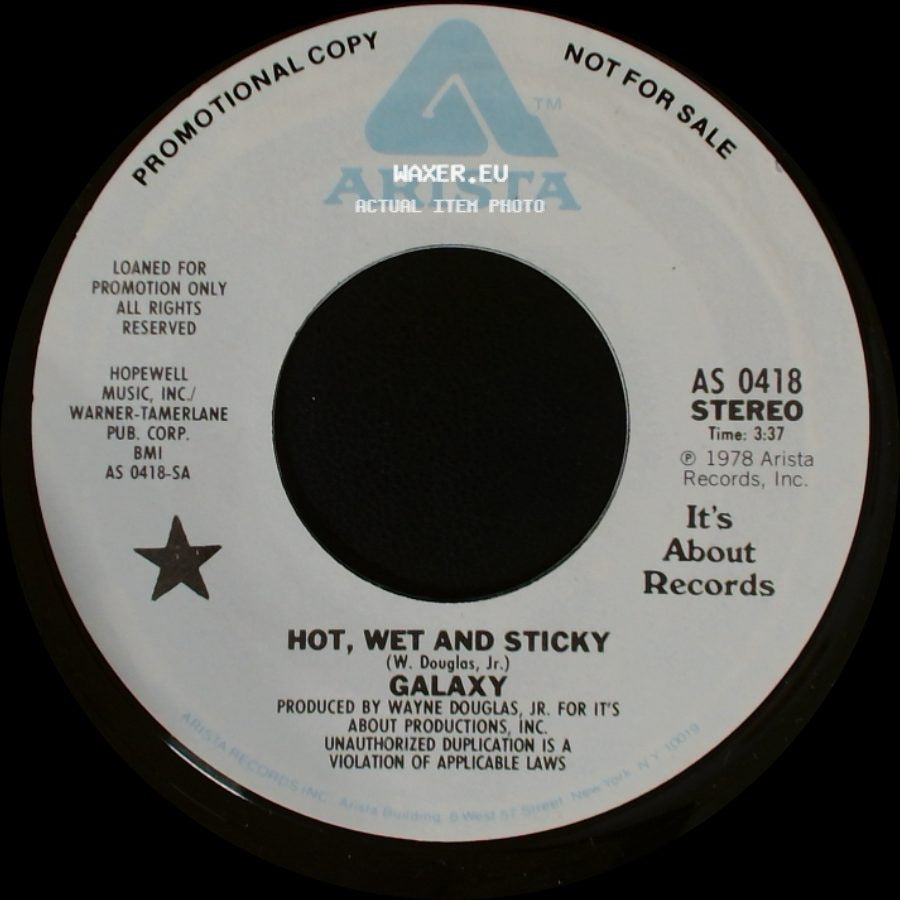Galaxy - Hot, Wet And Sticky / Hot, Wet And Sticky side B