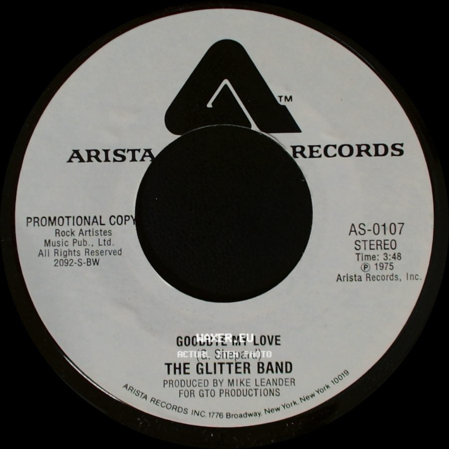 The Glitter Band - Goodbye My Love / Goodbye My Love side B