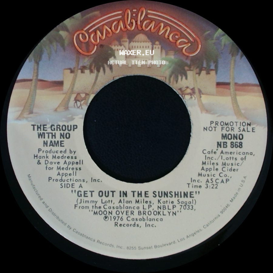 The Group With No Name - Get Out In The Sunshine / Get Out In The Sunshine side A