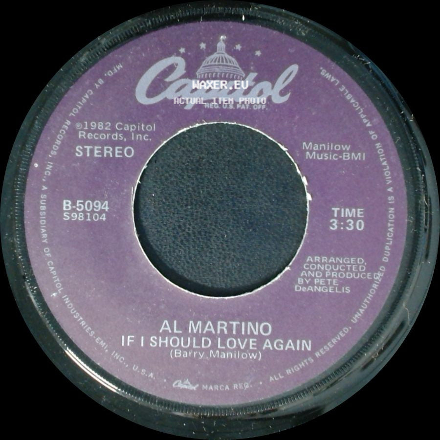 Al Martino - You And I / If I Should Love Again side B