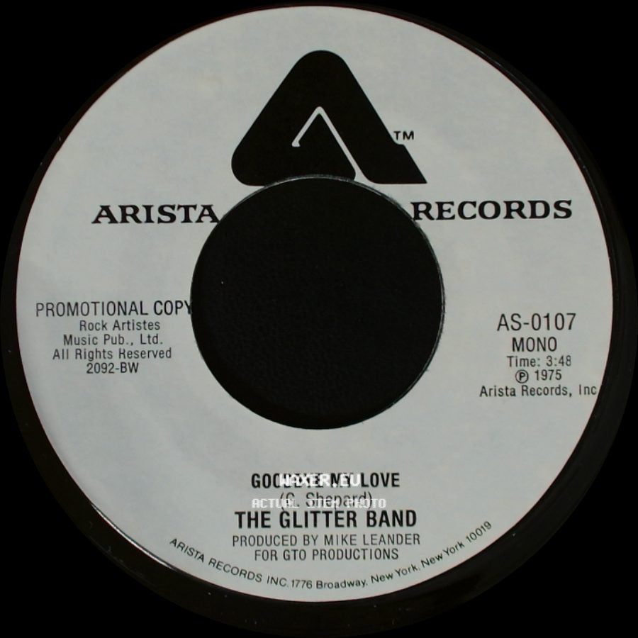 The Glitter Band - Goodbye My Love / Goodbye My Love side B