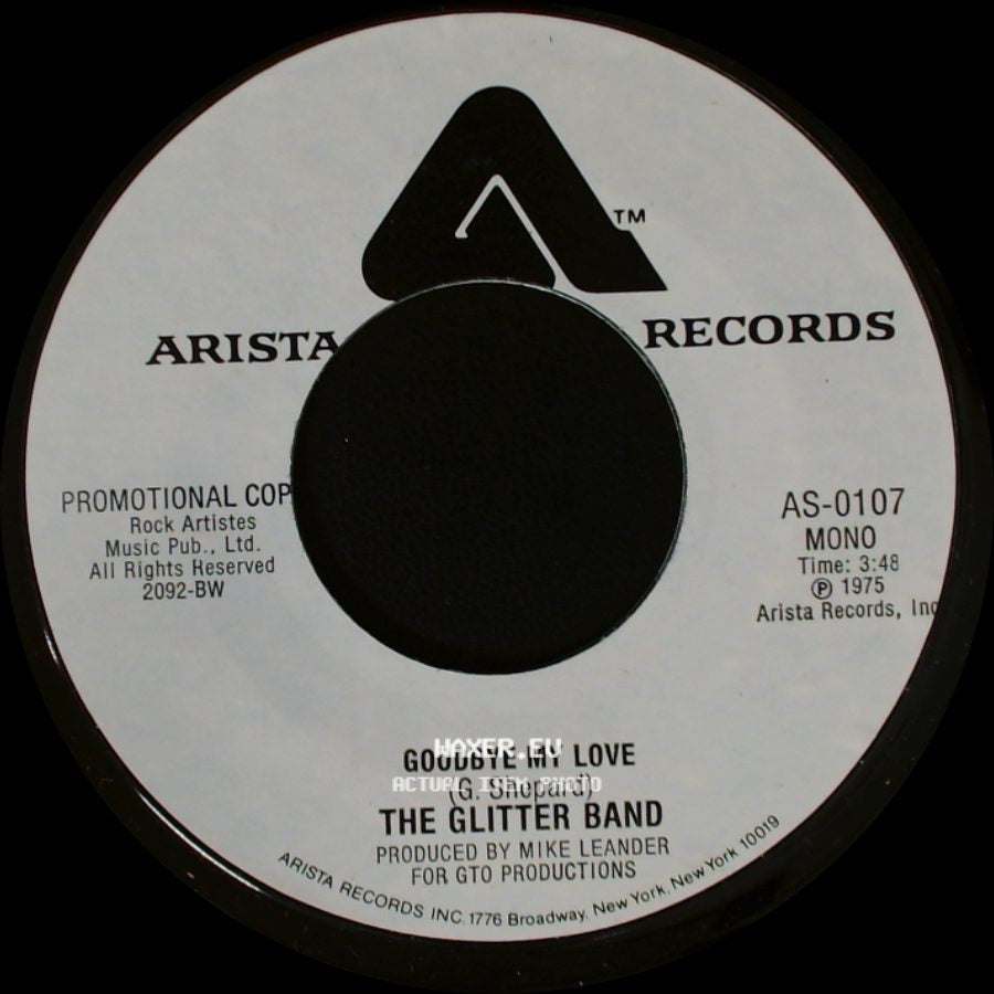 The Glitter Band - Goodbye My Love / Goodbye My Love side A
