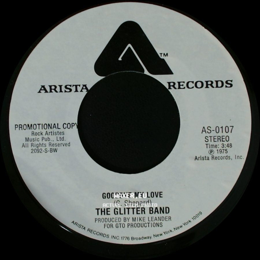 The Glitter Band - Goodbye My Love / Goodbye My Love side B