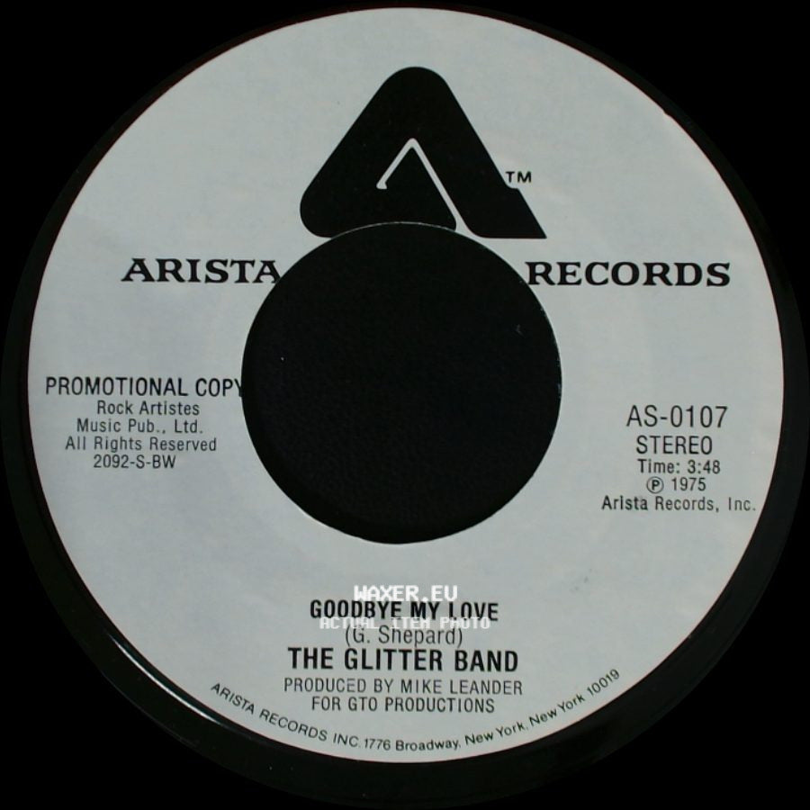 The Glitter Band - Goodbye My Love / Goodbye My Love side B