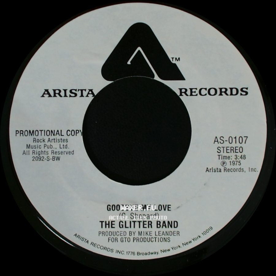 The Glitter Band - Goodbye My Love / Goodbye My Love side B