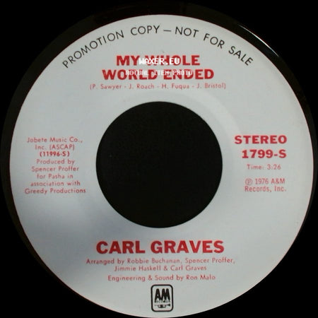 Carl Graves - My Whole World Ended / My Whole World Ended side A