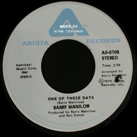 Barry Manilow - One Of These Days / It's A Miracle side A