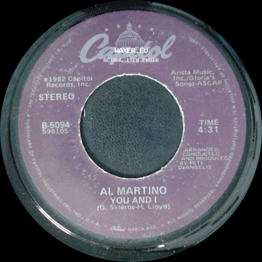 Al Martino - If I Should Love Again / You And I side B