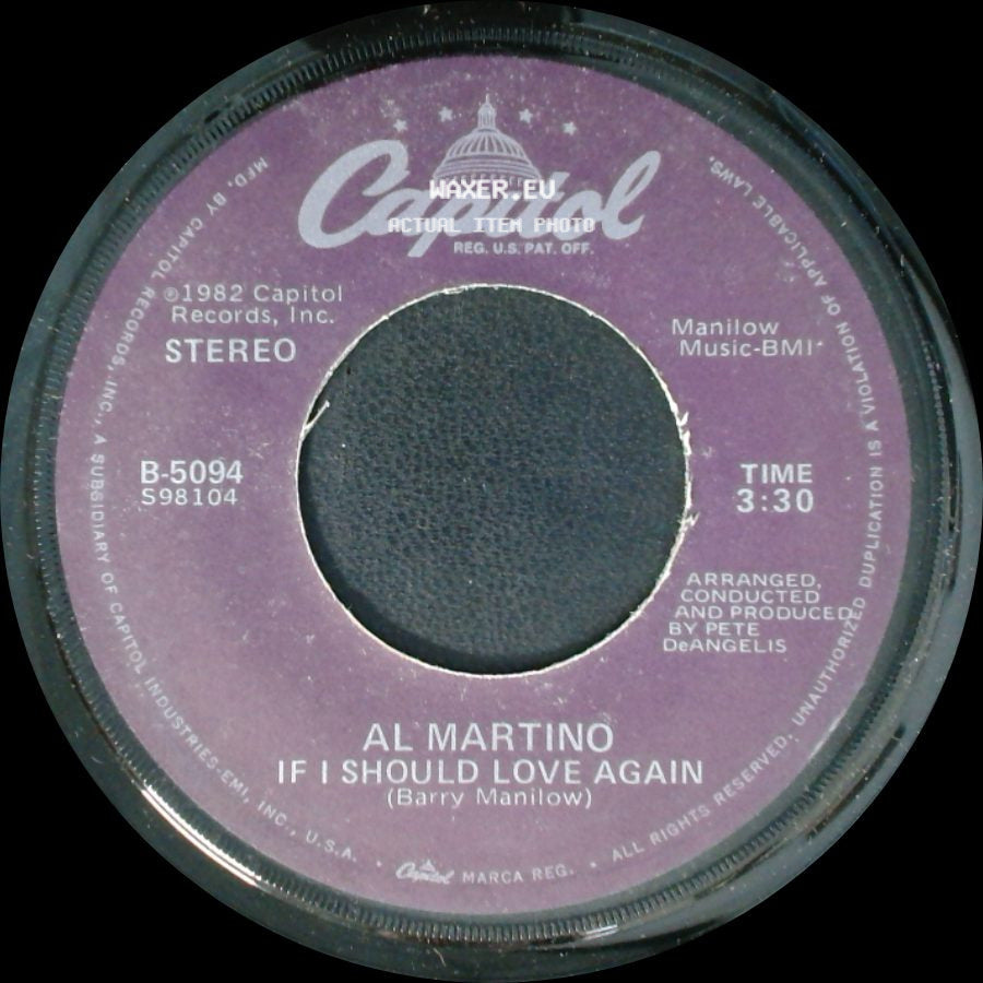 Al Martino - You And I / If I Should Love Again side B