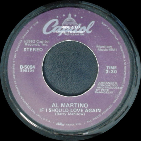 Al Martino - If I Should Love Again / You And I side A