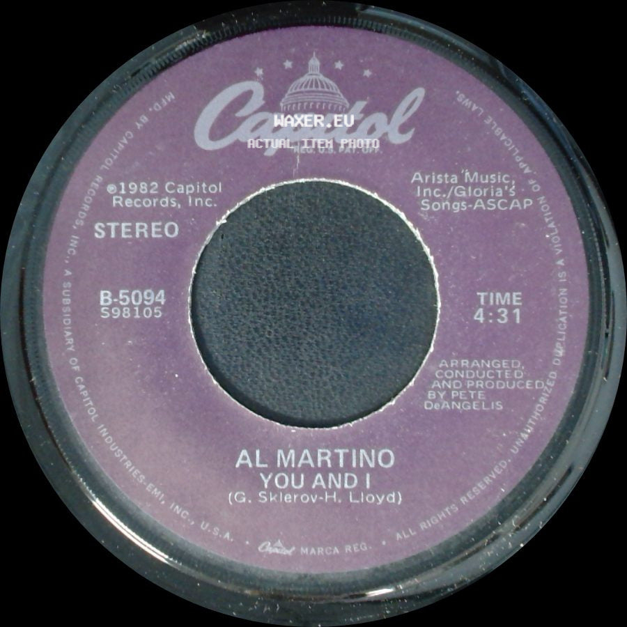 Al Martino - If I Should Love Again / You And I side B