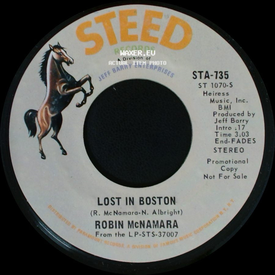 Robin Mcnamara - Lost In Boston / Rise And Shine side A